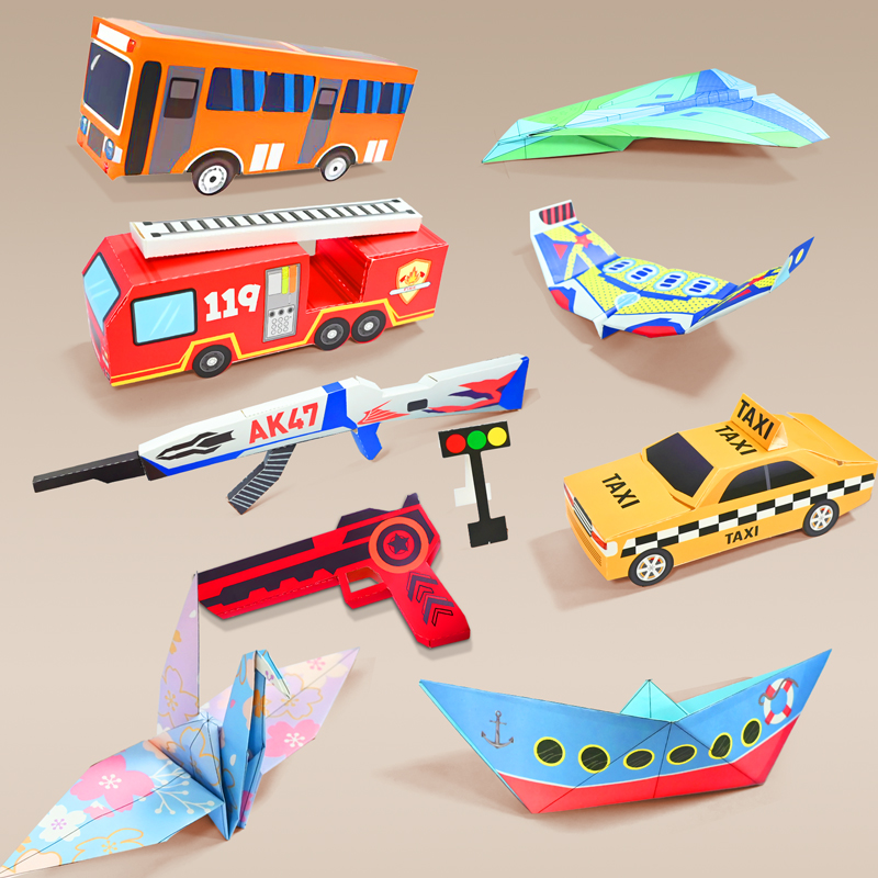 Kids Education App - Montessori Origami Paper Kit 33x22cm DIY