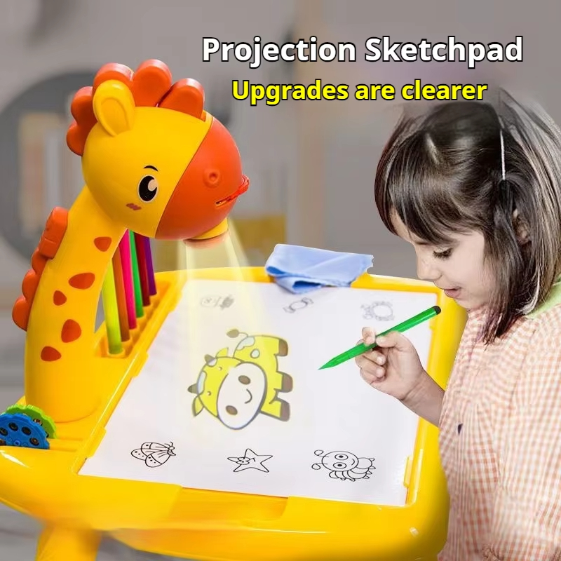 Drawing Projector Kids - Electric Deer Projection Drawing Board Multi-Functional