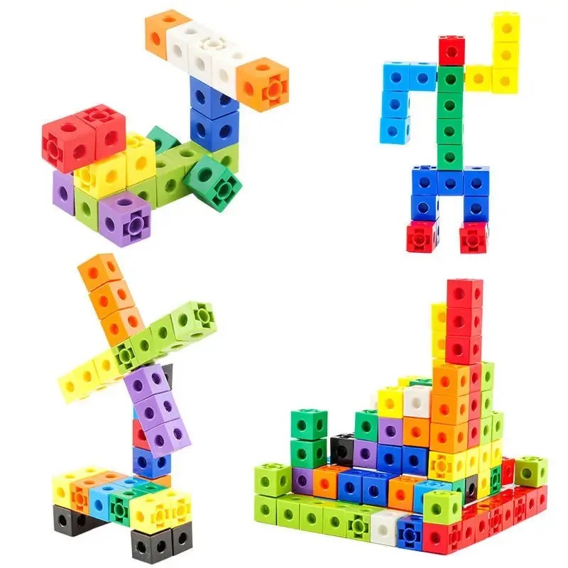 100PCS Set Linking Cubes Math  - đánh giá và giá Math Manipulative Set