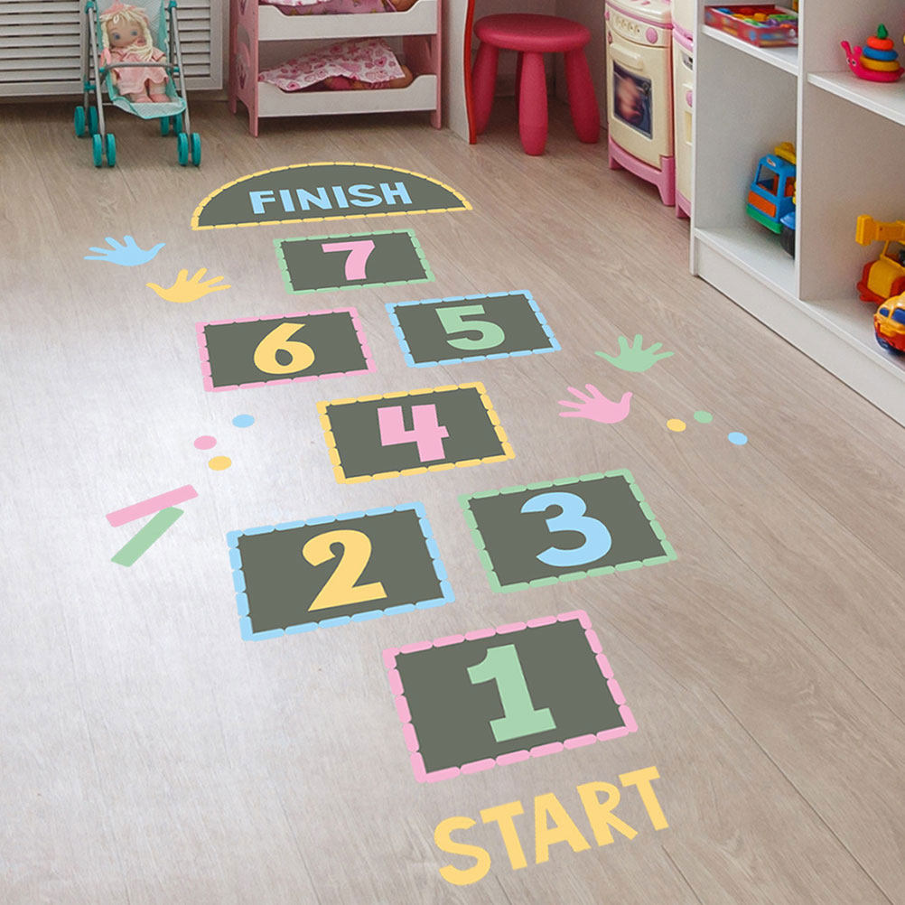 2Pcs Hopscotch Number Kids Sti - đánh giá và giá Kids Education Wallpaper