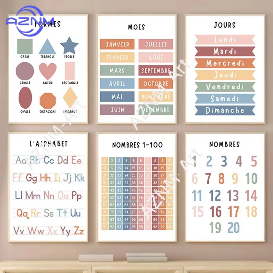 1PC ，English French Number Alp - đánh giá và giá Kids Educational - Alphabet Numbers & More