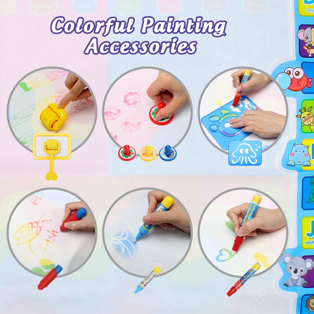 Magic Water Drawing Mat Reusab - đánh giá và giá Drawing Projector Kids