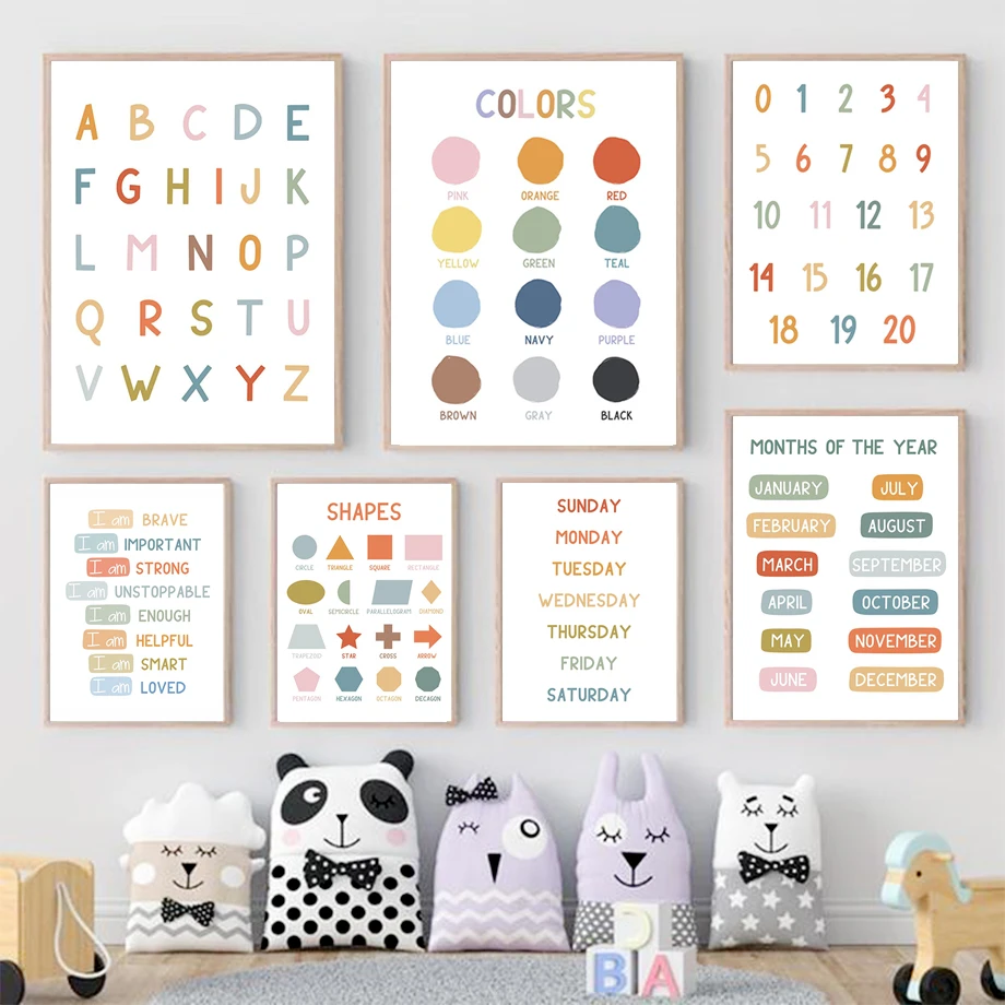 English Education Poster Alpha - đánh giá và giá Kids Educational - Alphabet Numbers & More