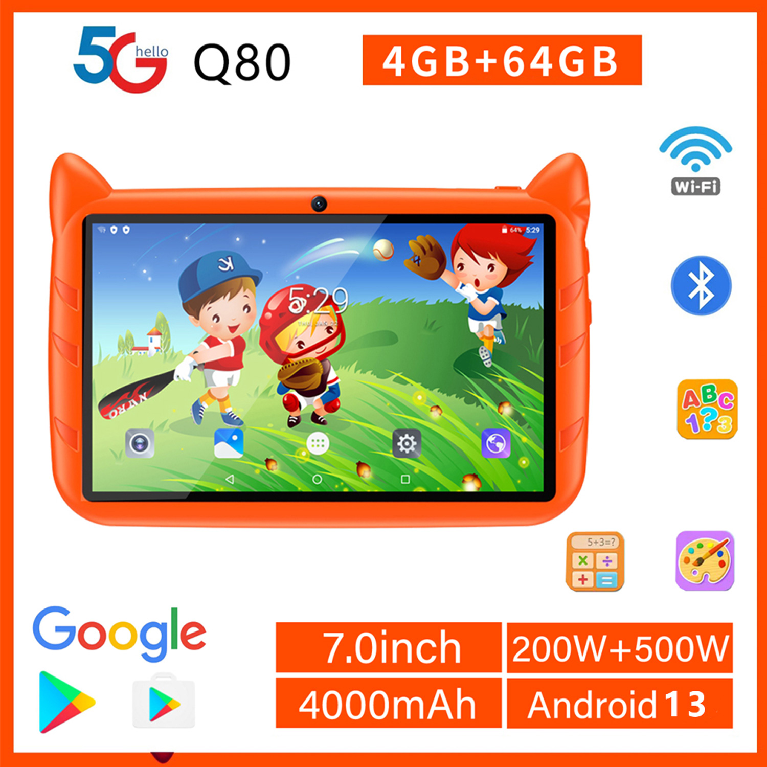 New 5G WiFi Kids Tablet 7 Inch - đánh giá và giá Japanese Kids Education