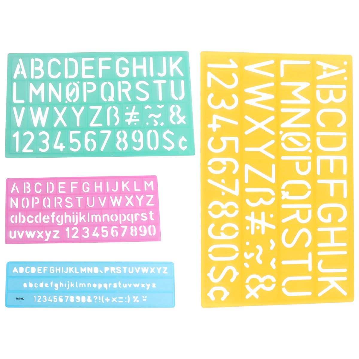 4Pcs Plastic Graffiti Rulers A - đánh giá và giá Kids Educational - Alphabet Numbers & More