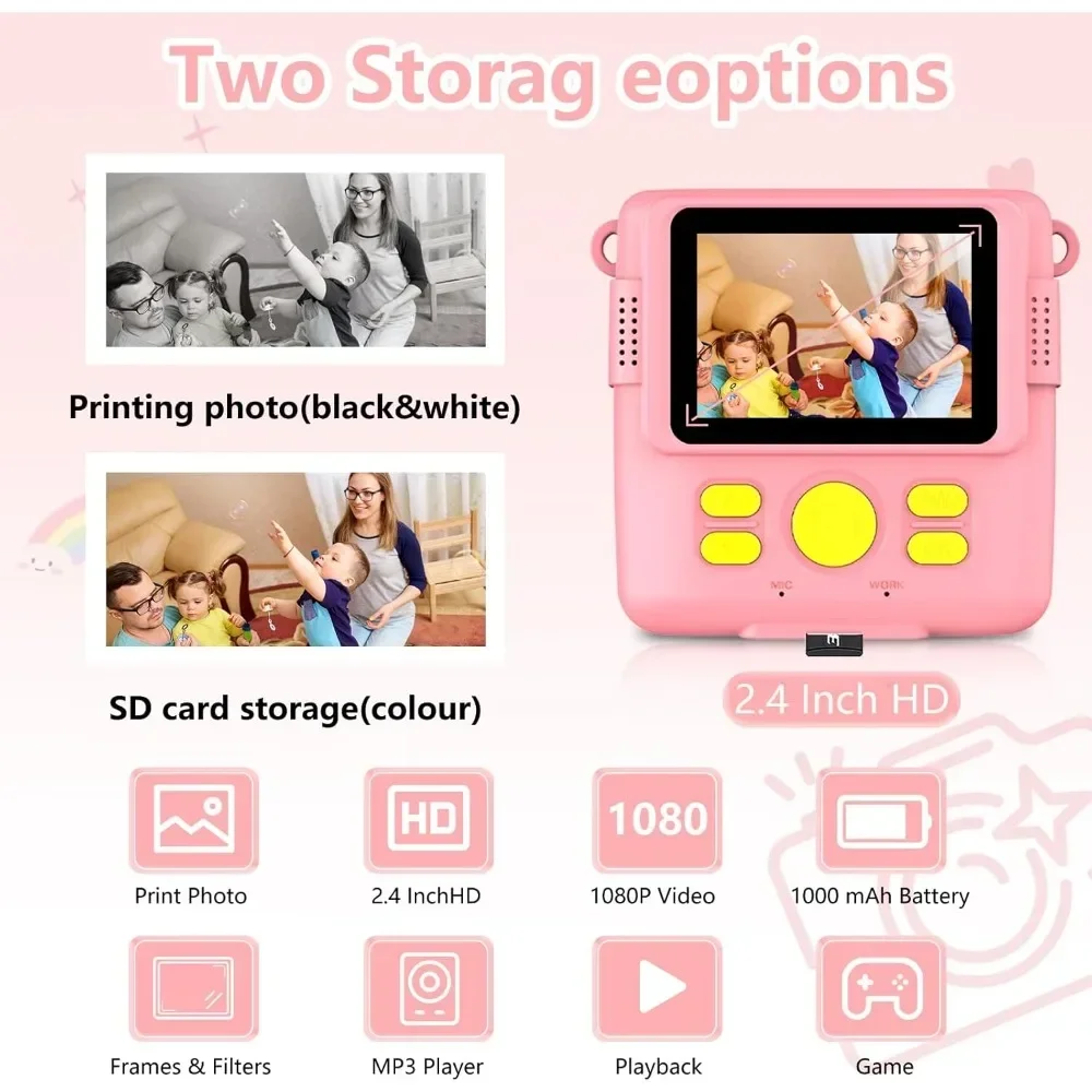 Instant Print Camera for Kids, - đánh giá và giá Japanese Kids Education