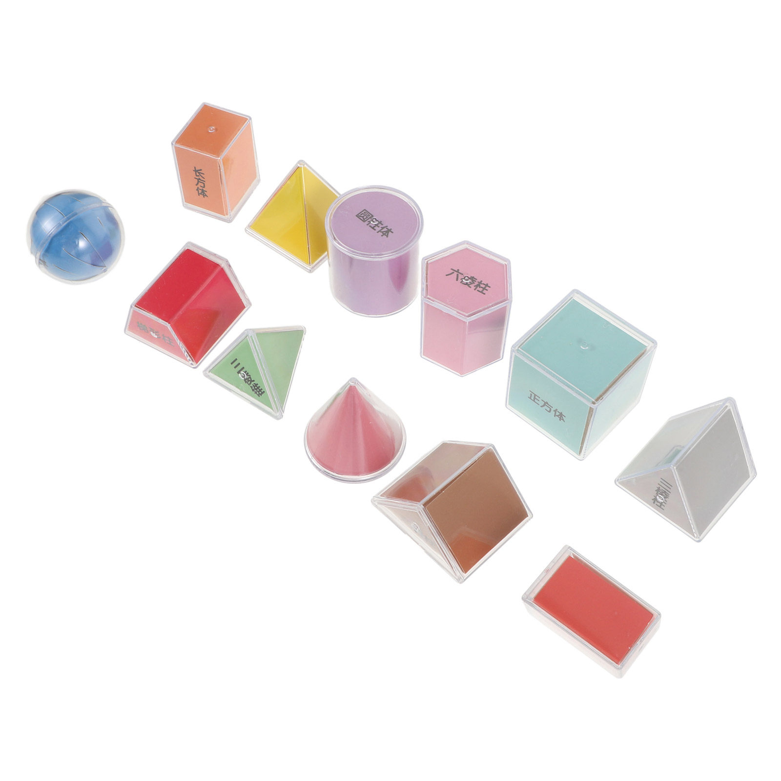 8Pcs Geometry Solids Set Trans - đánh giá và giá Math Manipulative Set