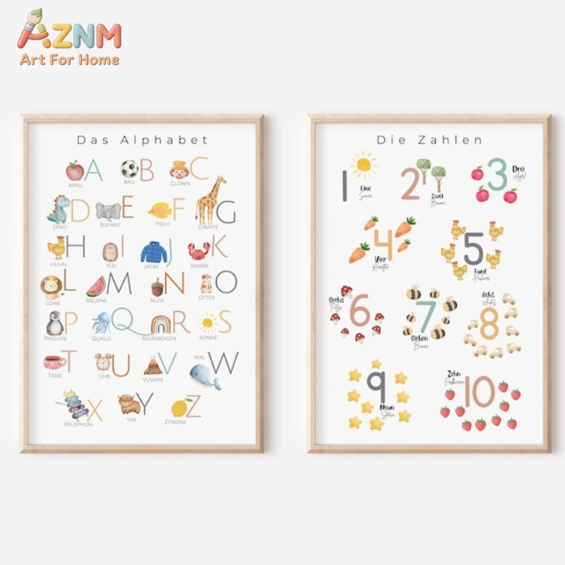 AZNM German Alphabet Numbers C - đánh giá và giá Kids Educational - Alphabet Numbers & More