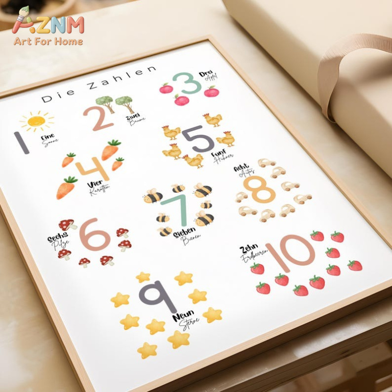 AZNM German Alphabet Numbers C - đánh giá và giá Kids Educational - Alphabet Numbers & More