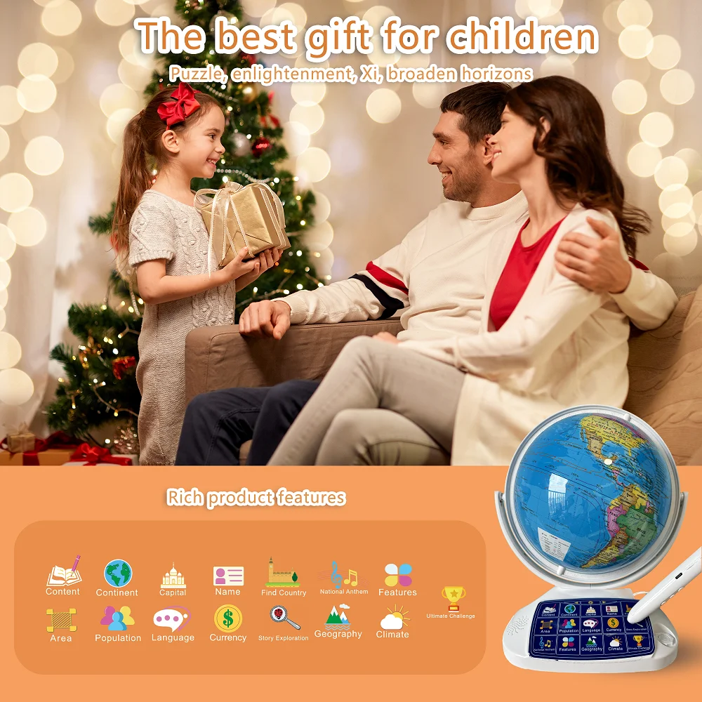 AR Interactive Smart Globe Kid - đánh giá và giá Educational Globe For Kids